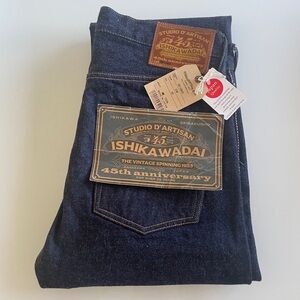 Studio D'Artisan Ishikawada Men's Relaxed Jeans - Blue